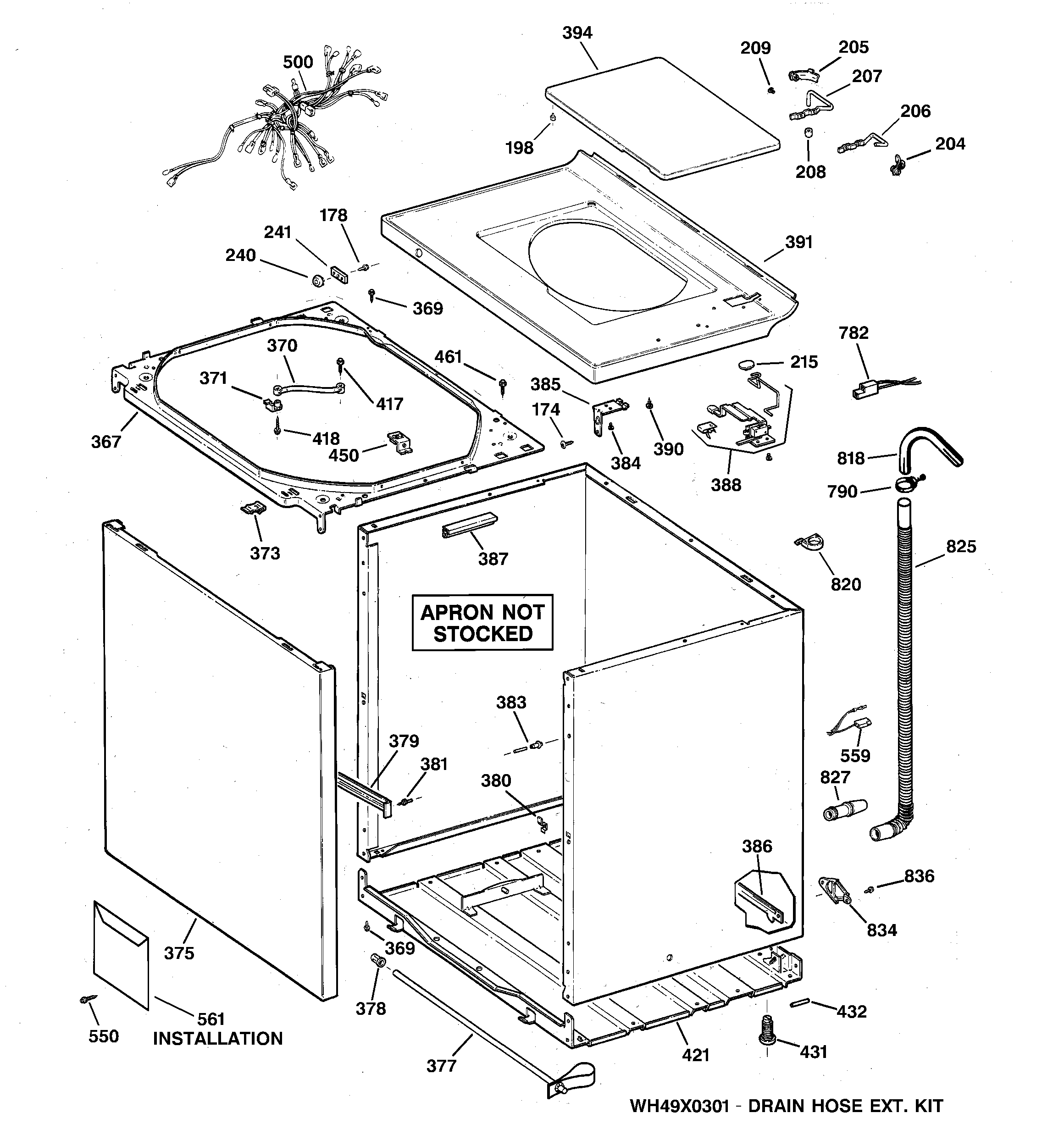Cabinet, cover & front panel
