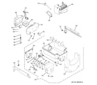 GE LSHF6LGZBCWW ice maker & dispenser diagram
