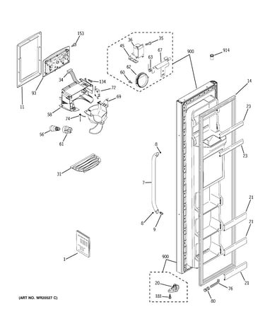 Freezer door