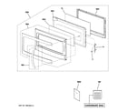 GE JNM1541SM4SS door parts diagram