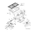GE ZDP30N4D1SS cooktop & burner parts diagram