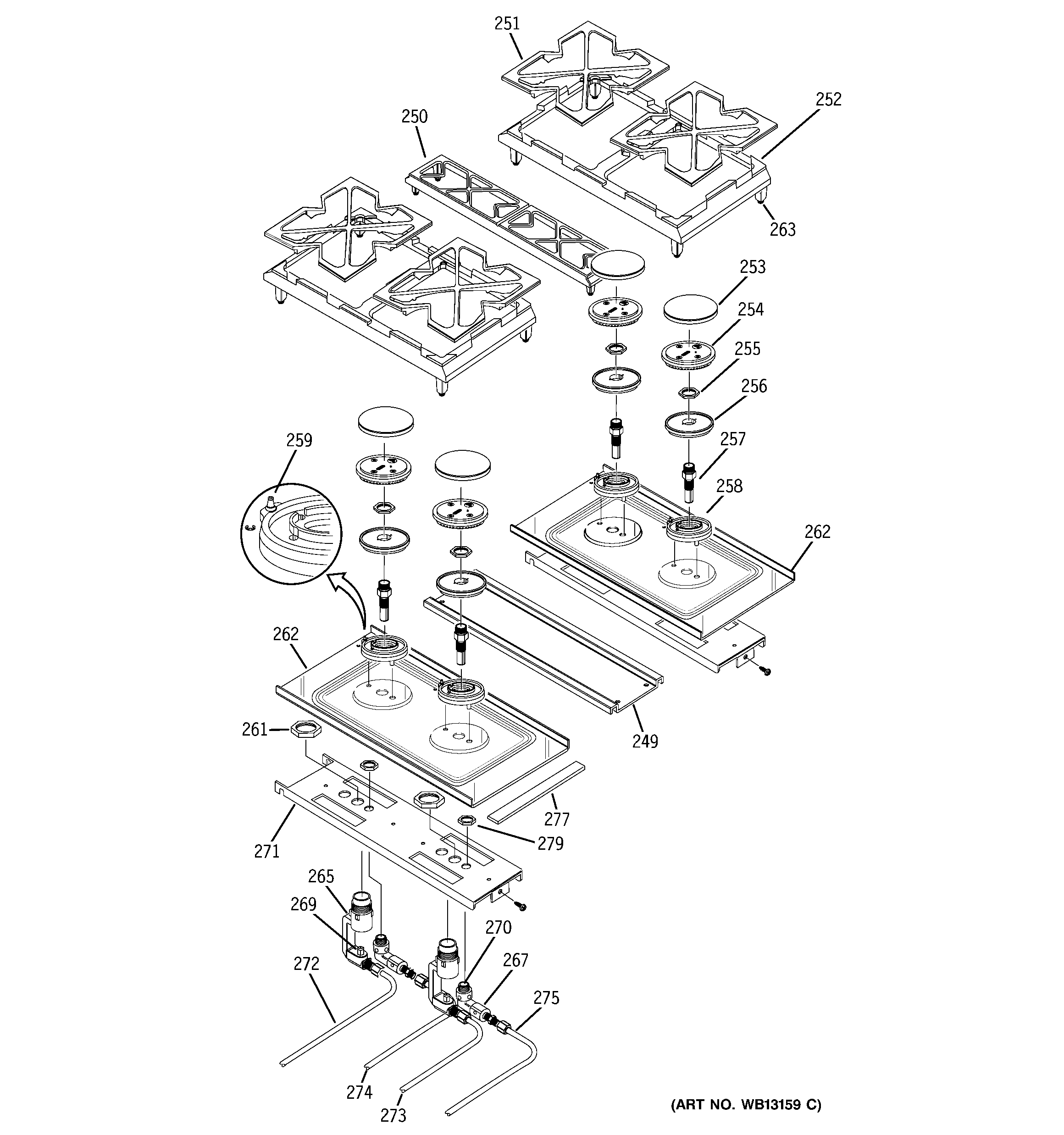 Gas & burner parts
