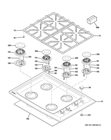 Control panel & cooktop