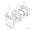 GE JB645SP4SS door diagram