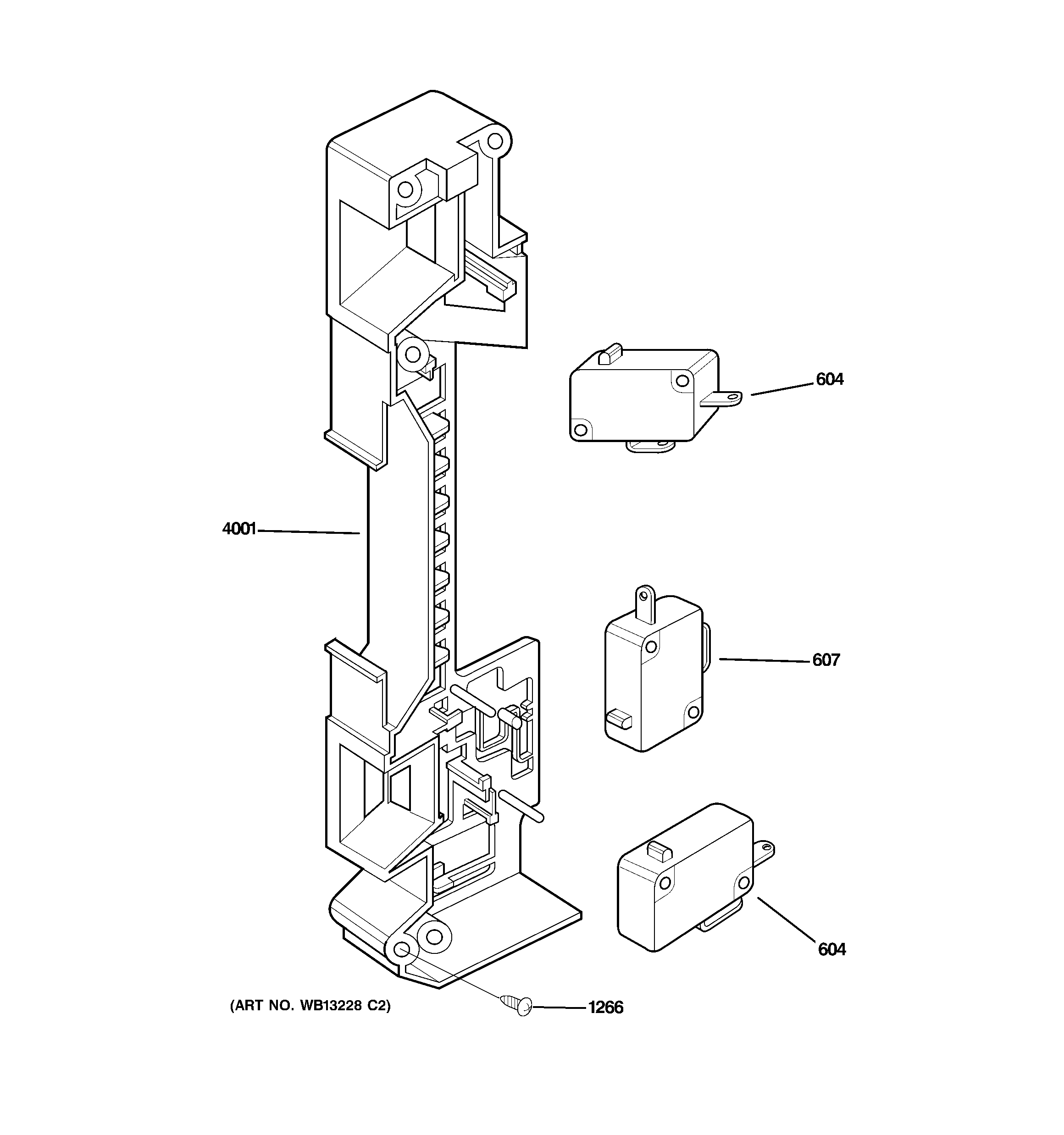 Latch board parts