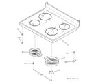 GE JB620GR1SA cooktop diagram