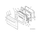 GE PCT916SR1SS door diagram