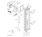 GE GWU23LGYAFSS freezer door diagram