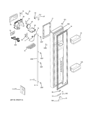 Freezer door