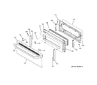 GE JB855DP3WW upper door diagram