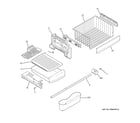 GE PDCS1NCZALSS freezer shelves diagram