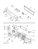 Backsplash, blower & motor assembly
