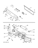 Backsplash, blower & motor assembly
