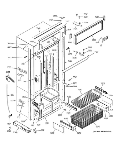 Freezer section, trim & components