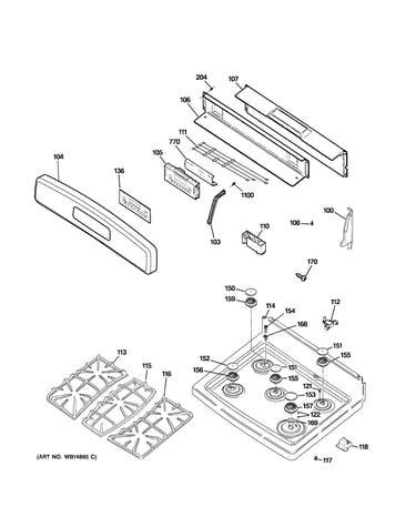 Control panel & cooktop