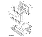 GE JGBS19DEN6BB door & drawer parts diagram