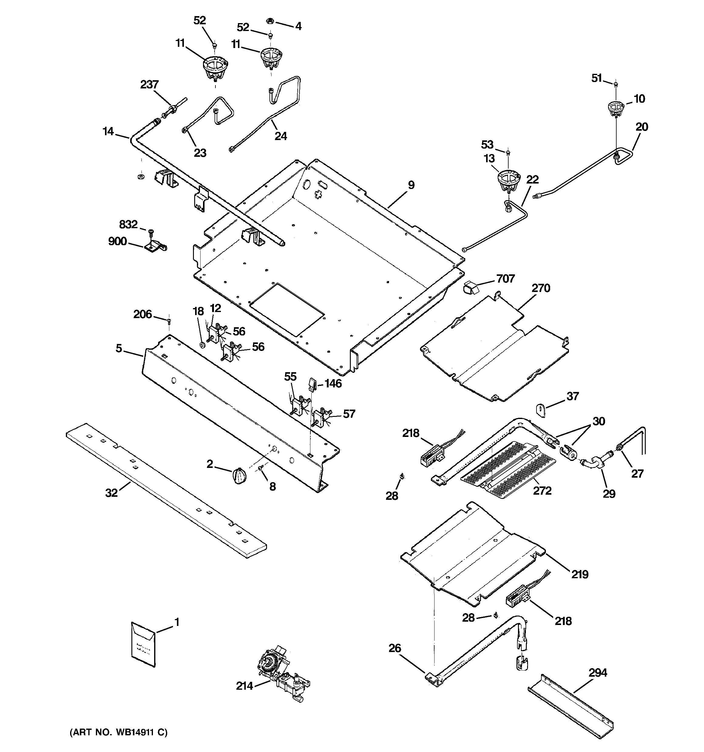 Gas & burner parts