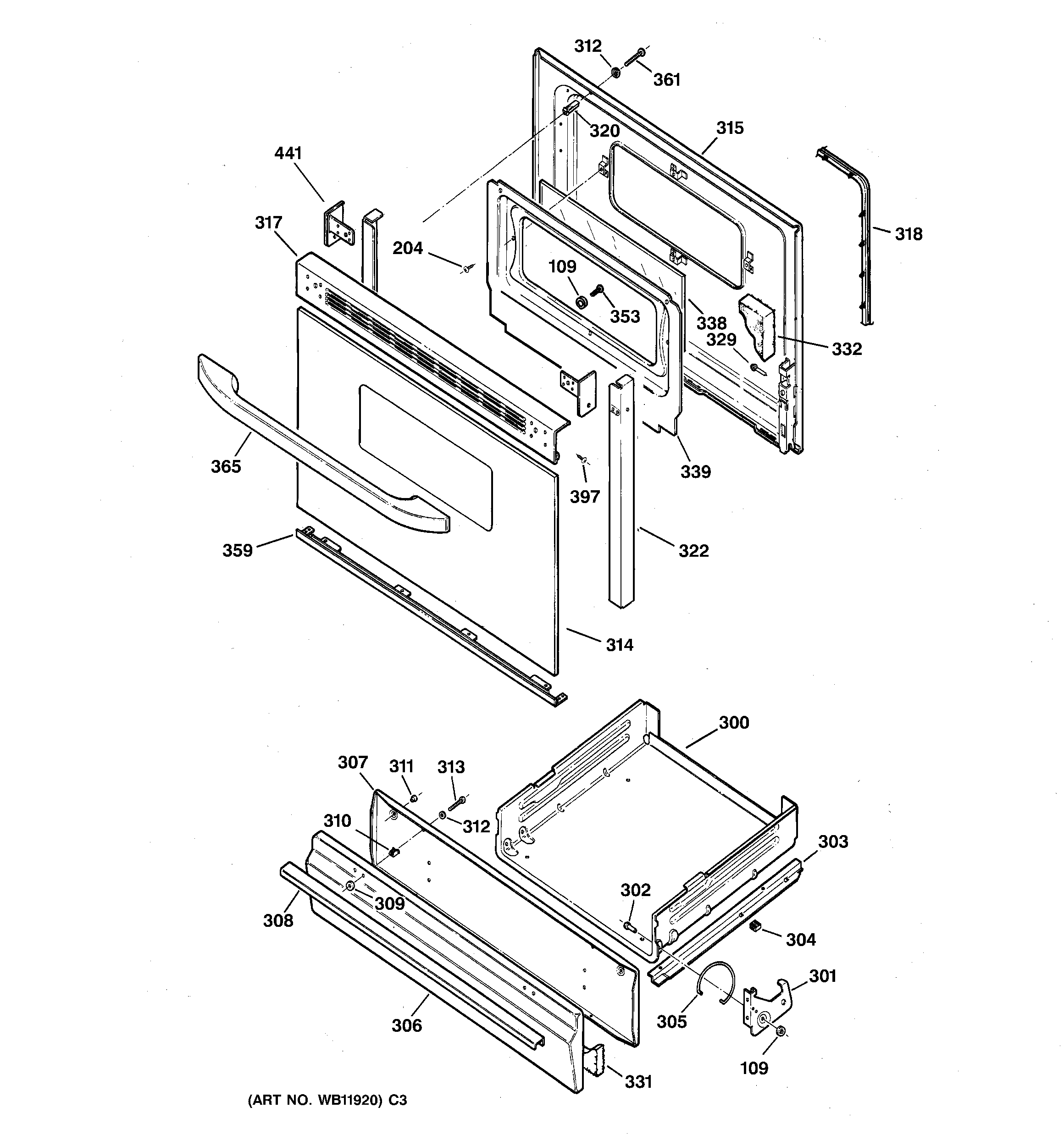 Door & drawer parts