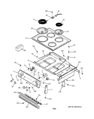 Control panel & cooktop