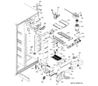 GE PSI23NGMCBB fresh food section diagram