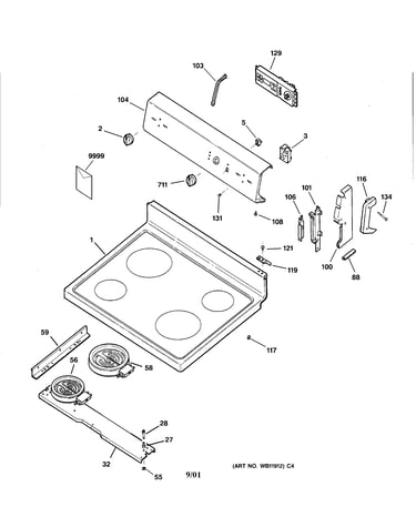 Controls & cooktop