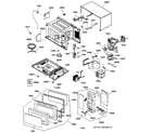 GE JES1351WB002 microwave parts diagram