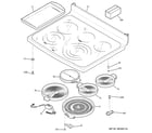 GE PB979DP2BB cooktop diagram