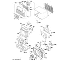 GE AJCM08ACDM1 cabinet & components diagram
