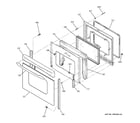 GE JB400SP1SS door diagram