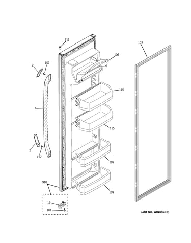 Fresh food door