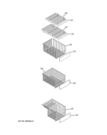 Freezer shelves