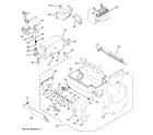 GE PSSF3RGZBCC ice maker & dispenser diagram