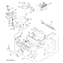 GE PSSS3RGZBSS ice maker & dispenser diagram