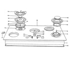GE ZGU660ES1 cooktop diagram