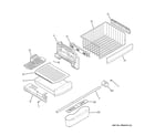 GE PDCE1NBZAJSS freezer shelves diagram