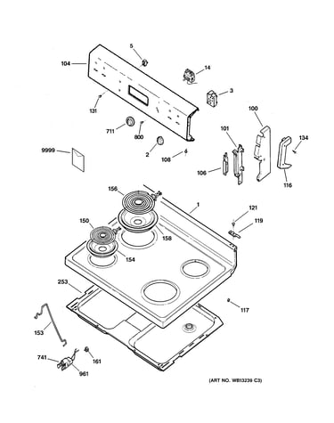Control panel & cooktop
