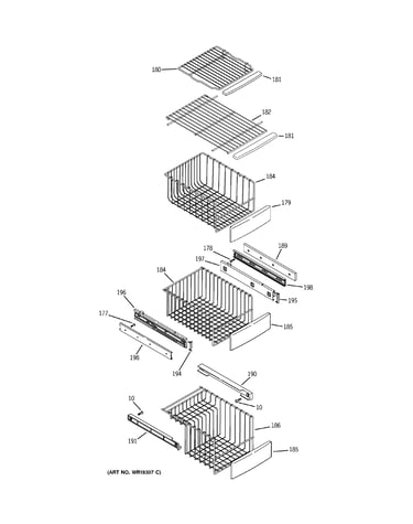 Freezer shelves