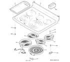 GE PB978SP5SS cooktop diagram