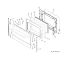 GE PB978SP5SS lower door diagram