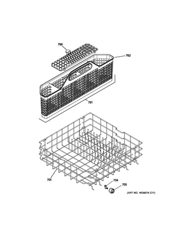 Lower rack assembly