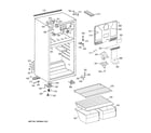 GE GTE16BBZBRWW cabinet diagram