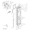 GE GSC23LGRDBB freezer door diagram