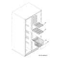 GE GSC23LGRDBB freezer shelves diagram