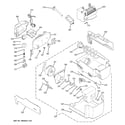 GE GSC23LGRDBB ice maker & dispenser diagram
