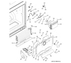 GE PFSE5NJZADSS freezer section diagram