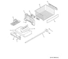 GE PFSE5NJZADSS freezer shelves diagram