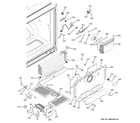 GE PGCS1NFZASS freezer section diagram