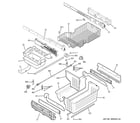 GE PGCS1PJZASS freezer shelves diagram