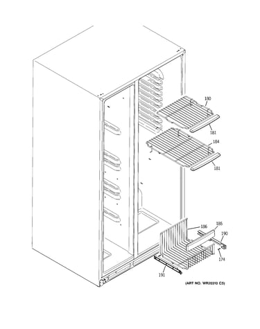 Freezer shelves