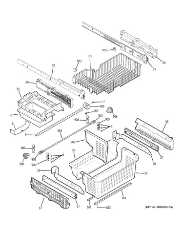 Freezer shelves